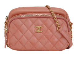 Camera Bag, Leather, Pink, 29022222 (2019), AC, 2*